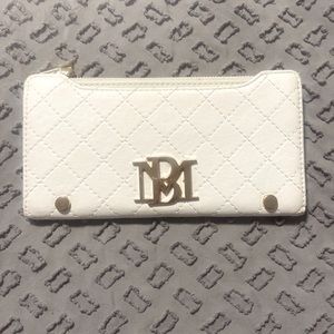 Badgley Mishka White Quilted Wallet